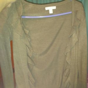 New York and company tan cardigan